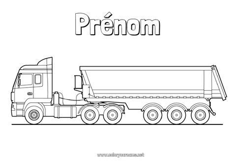 Coloriage N V Hicules Camions Et V Hicules Utilitaires M Tiers