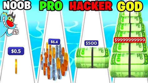 Noob Vs Pro Vs Hacker In Money Rush With Oggy And Jack Rock