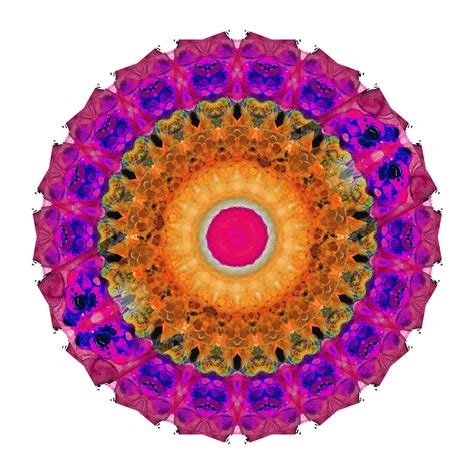 Positive Energy 2 Mandala Art By Sharon Cummings Painting By Sharon