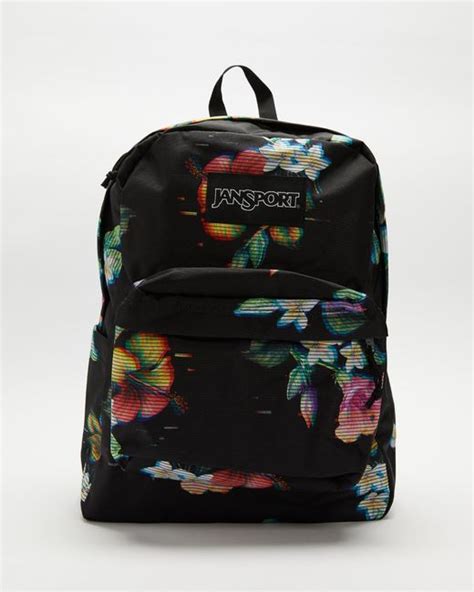 Jansport Canvas Superbreak Backpack In Black Lyst Australia