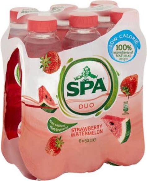 Spa Duo Aardbei Watermeloen 6x 50 Cl Bol