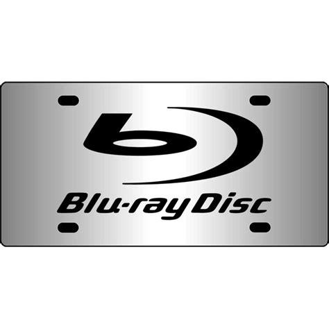 Blu-ray Disc Logo Mirror License Plate