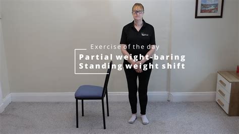 Home Exercise Partial Weight Bearing Standing Weight Shift Youtube