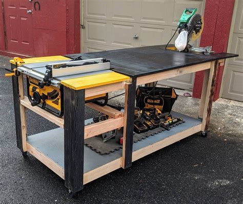 Table And Miter Saw Workshop Table Etsy