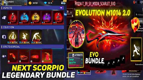 FREE FIRE LEGENDARY BUNDLE TONIGHT UPDATE NEW EVO SCORPIO M10 SKIN