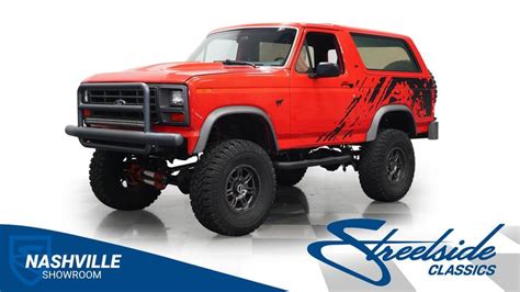 1986 Ford Bronco Classic Cars For Sale Streetside Classics