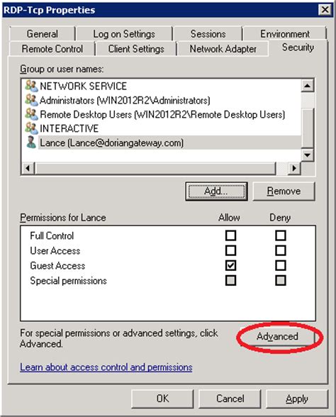 2012 R2 Remote Desktop Services Sessions User Servtide