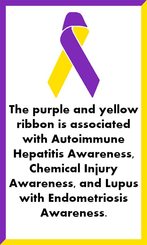 The Purple And Yellow Ribbon Is Associated With Autoimmune Hepatitis