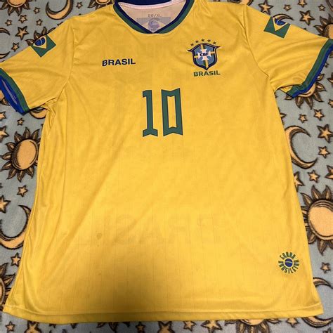 Neymar Jr Brasil Home Jersey Size XL, lmk if uou... - Depop