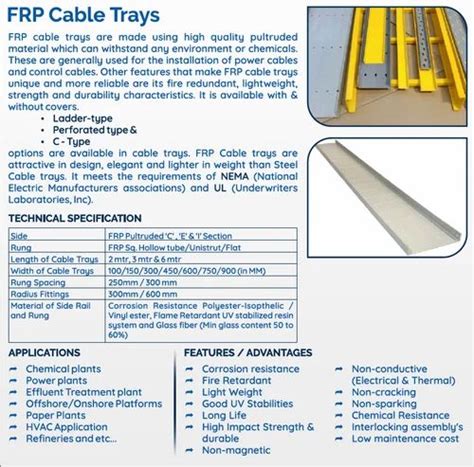 Frp Cable Tray at best price in Pune by Jayantilal And Company | ID ...