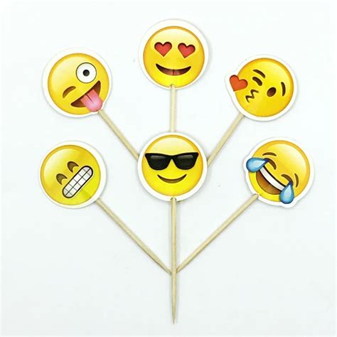 Buy 72pcs Lot Cartoon Emoji Smiley Face Cupcake