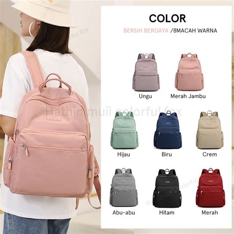 Jual Colorful Fox Tas Ransel Laptop In Wanita Nilon Waterproof