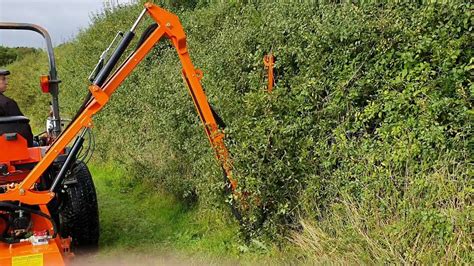 Side Cut With Farm Master Hfsc1600 Compact Tractor Hedge Cutter For Sale Youtube