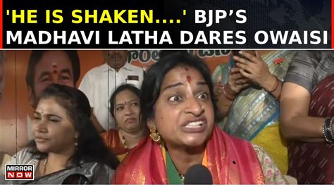 BJPs Madhavi Latha Dares Owaisi In Hyderabad Ahead Of Lok Sabha Polls