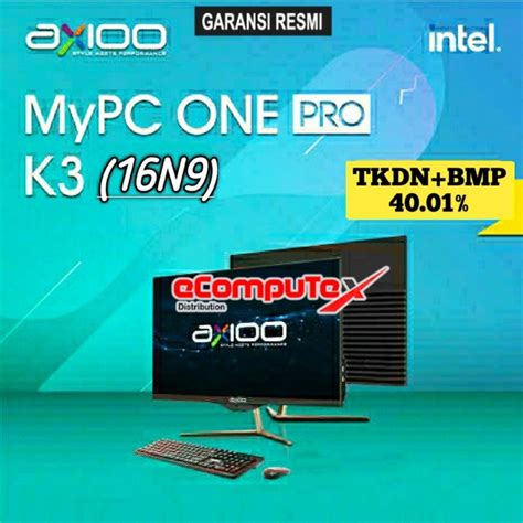 Jual PC AIO AXIOO MYPC ONE PRO K3 16N9 5 I3 RAM 16GB 1TB 21 5 FHD