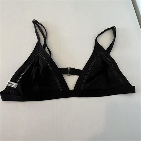 Rhythm Women S Black Bikini And Tankini Tops Depop