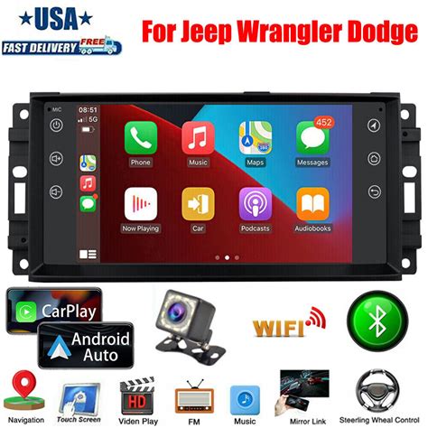 Zcargel Car Stereo For Jeep Wrangler Stereo Chrysler Dodge With