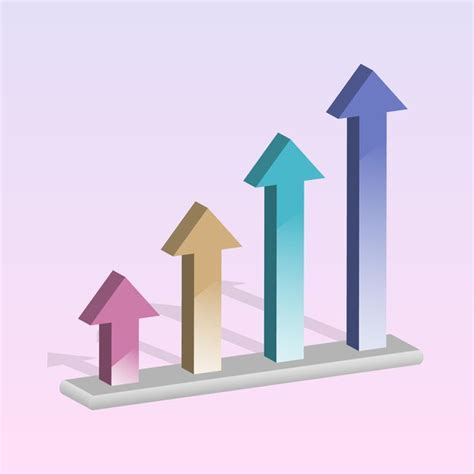 Gr Fico De Pasos De Gr Fico De Negocio De Crecimiento D Signo De