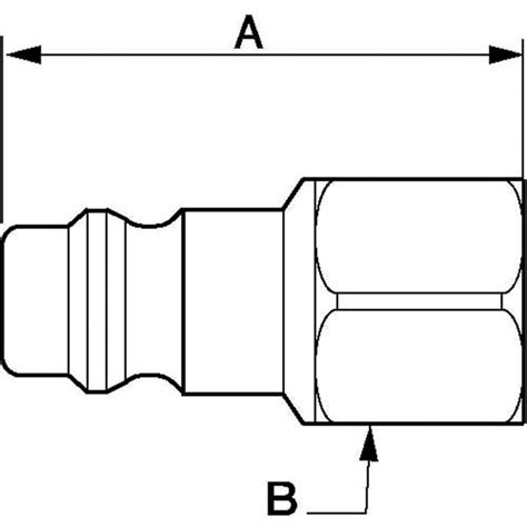 Erp 076101p2 Prevost Prevost Treated Steel Female Plug For Pneumatic Quick Connect Coupling G