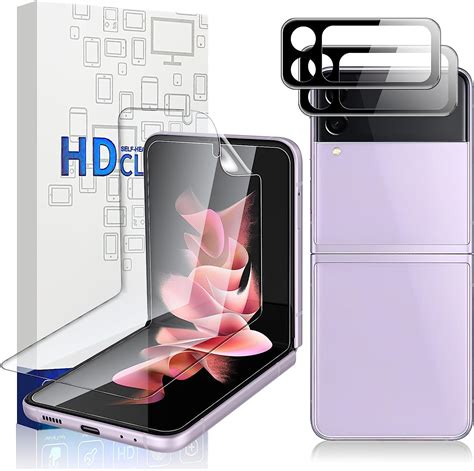 Amazon Vizvera Pack Galaxy Z Flip Screen Protector Epu Film