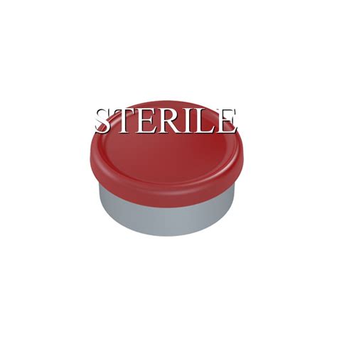 Sterile Red Mm Matte Flip Cap Vial Seals Sterile Vial Kits