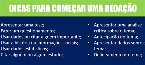 Como começar uma Redação palavras e frases passo a passo dicas