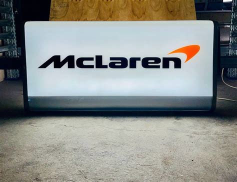 Place Bid - No Reserve Double-Sided Illuminated New Old Stock McLaren ...