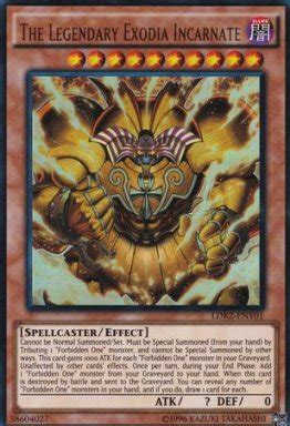 The Legendary Exodia Incarnate Ldk Eny Ultra Rare Unlimited Yu