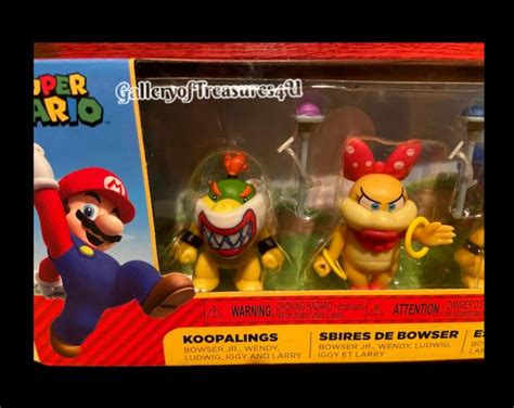 Super Mario 2 5 Koopalings Bowser Jr Wendy Ludwig Iggy Larry 5 Pack