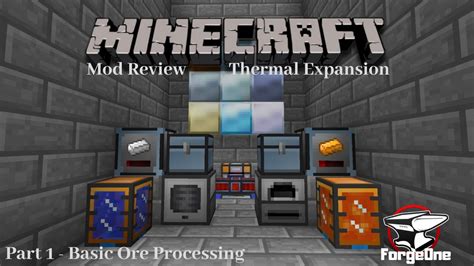 Minecraft Mod Review Thermal Expansion Basic Ore Processing Part