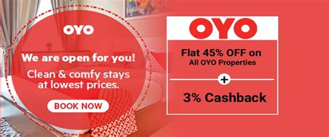 OYO Coupon Code - Flat 45% Off on All OYO Properties ️ (New Users)