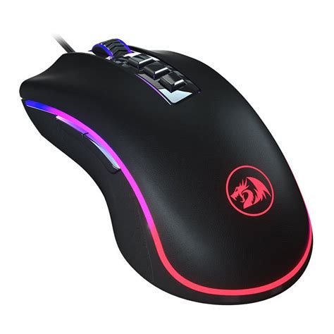 Mouse Gamer Redragon King Cobra Rgb Dpi Botoes Preto M