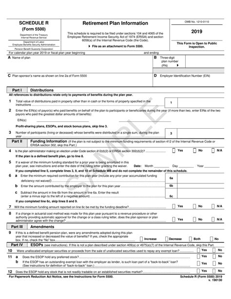 Irs Form 5500 Schedule R Download Fillable Pdf Or Fill Online