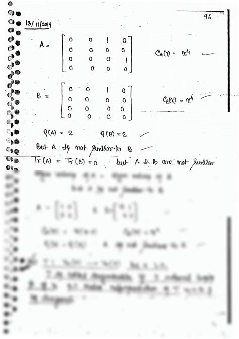 Solution Csir Net Gate Mathematical Sciences Linear Algebra