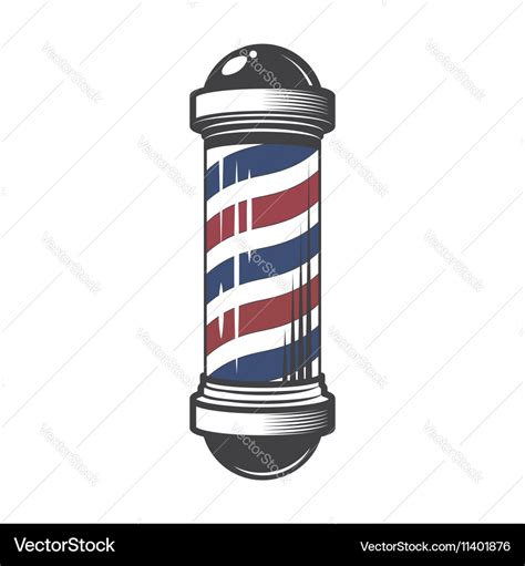 Barber shop pole Royalty Free Vector Image - VectorStock