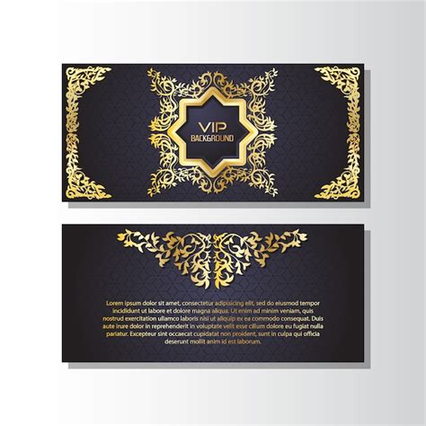 Premium Vector | Golden banner design