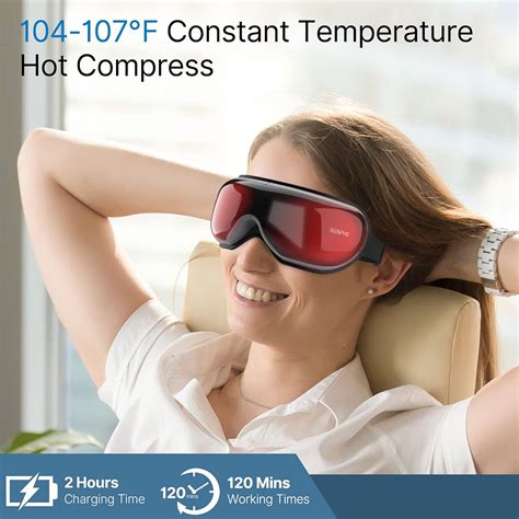 Buy Renpho Heated Eye Massager For Migraines With Bluetooth Music Rechargeable Eyeris 1 Eye