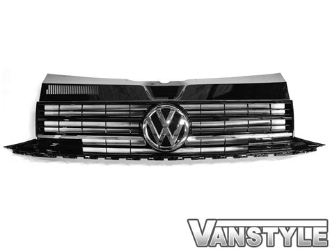 Chrome Upper Grille 2 Piece Trim Inserts Vw T6 2015 Vanstyle