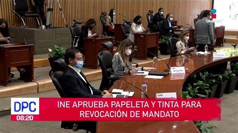 INE aprueba papeleta y tinta para revocación de mandato Imagen Televisión