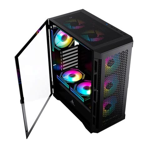 Gabinete Gamer Acegeek ERA E451 Mid Tower Lateral De Vidro Preto AG