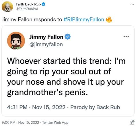 Jimmy Fallon responds to #RIPJimmyFallon 🔥 | #RIPJimmyFallon | Know Your Meme