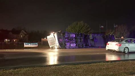 18 Wheeler Overturned During Major Crash In Northwest Harris County