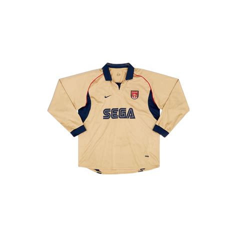 Arsenal Retro Away Football Shirt Long Sleeve 2001-02 - SOCCERLORDS