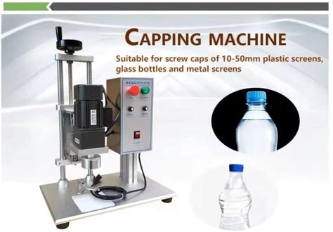 DDx 450 Desktop Electric Capping Machine Beverage Bottle Capping