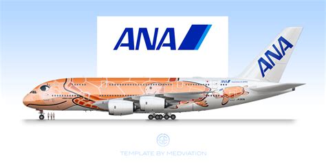 ANA, Airbus A380-800 JA383A "Hawaiian Sunset - Sunset Orange" - Real ...