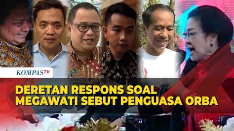 Kata Presiden Jokowi Hingga Gibran Soal Pernyataan Megawati Sebut