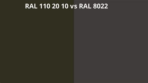 Ral 110 20 10 Vs 8022 Ral Colour Chart Uk