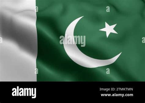 Pakistan Flag video waving in wind. Pakistan Flag Wave Loop waving in ...