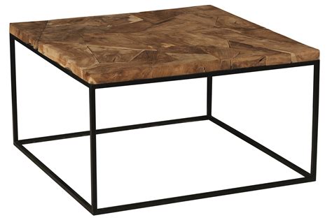 Table Basse Carr E Marqueterie Bois De Teck Recycl Phoenix Tables