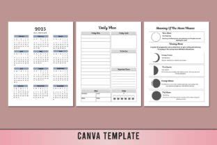 Moon And Astrology Planner Canva Graphic By Shumaya Creative Fabrica